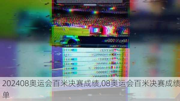 08奥运会百米决赛成绩,08奥运会百米决赛成绩单