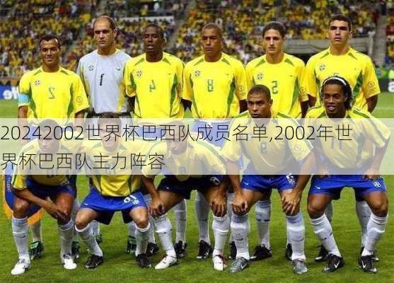 2002世界杯巴西队成员名单,2002年世界杯巴西队主力阵容