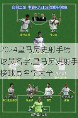 皇马历史射手榜球员名字,皇马历史射手榜球员名字大全