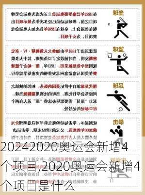 2020奥运会新增4个项目,2020奥运会新增4个项目是什么