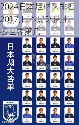日本足球队排名2017,日本足球队排名世界第几