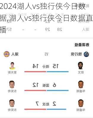 湖人vs独行侠今日数据,湖人vs独行侠今日数据直播