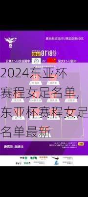 东亚杯赛程女足名单,东亚杯赛程女足名单最新