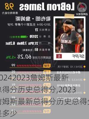 2023詹姆斯最新总得分历史总得分,2023詹姆斯最新总得分历史总得分是多少