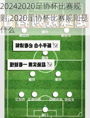 2020足协杯比赛规则,2020足协杯比赛规则是什么