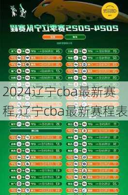 辽宁cba最新赛程,辽宁cba最新赛程表
