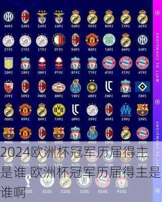 欧洲杯冠军历届得主是谁,欧洲杯冠军历届得主是谁啊