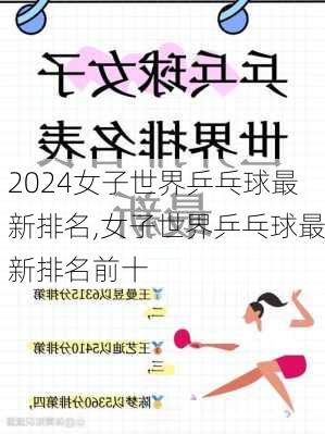 女子世界乒乓球最新排名,女子世界乒乓球最新排名前十