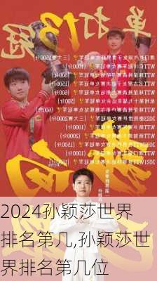 孙颖莎世界排名第几,孙颖莎世界排名第几位