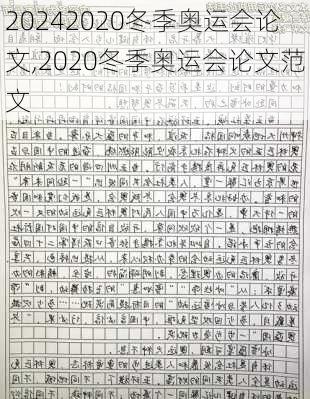 2020冬季奥运会论文,2020冬季奥运会论文范文