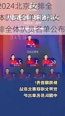 北京女排全体队员名单,北京女排全体队员名单公布