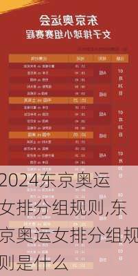东京奥运女排分组规则,东京奥运女排分组规则是什么