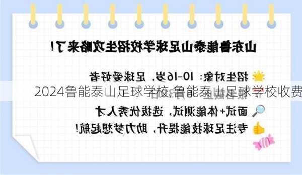 鲁能泰山足球学校,鲁能泰山足球学校收费