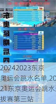 2023东京奥运会跳水名单,2021东京奥运会跳水选拔赛第三站