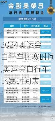 奥运会自行车比赛时间,奥运会自行车比赛时间表