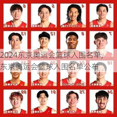 东京奥运会篮球入围名单,东京奥运会篮球入围名单公布
