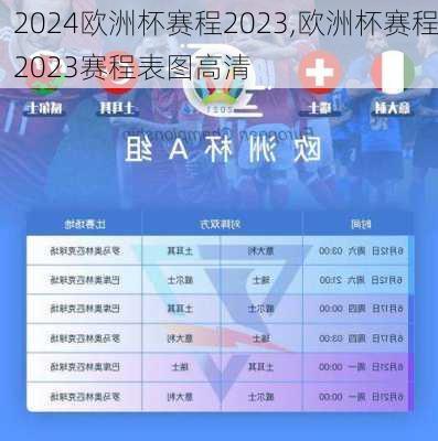 欧洲杯赛程2023,欧洲杯赛程2023赛程表图高清