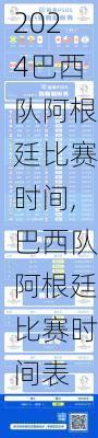 巴西队阿根廷比赛时间,巴西队阿根廷比赛时间表