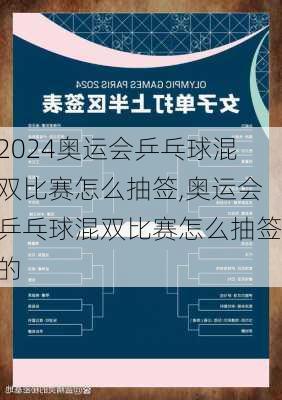奥运会乒乓球混双比赛怎么抽签,奥运会乒乓球混双比赛怎么抽签的
