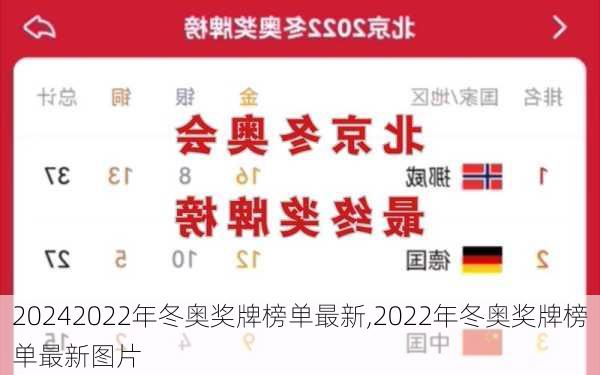 2022年冬奥奖牌榜单最新,2022年冬奥奖牌榜单最新图片