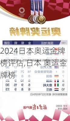 日本奥运金牌榜评估,日本 奥运金牌榜