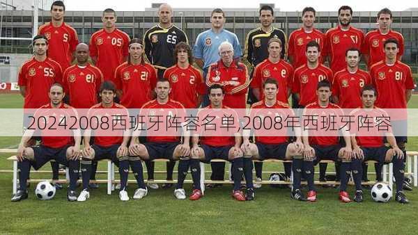 2008西班牙阵容名单,2008年西班牙阵容