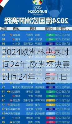 欧洲杯决赛时间24年,欧洲杯决赛时间24年几月几日