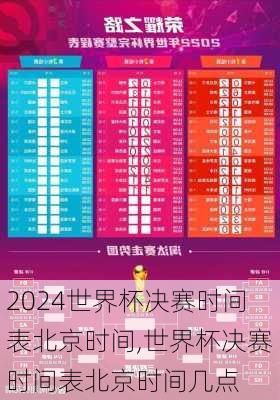 世界杯决赛时间表北京时间,世界杯决赛时间表北京时间几点