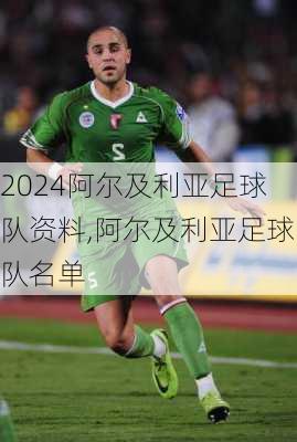 阿尔及利亚足球队资料,阿尔及利亚足球队名单