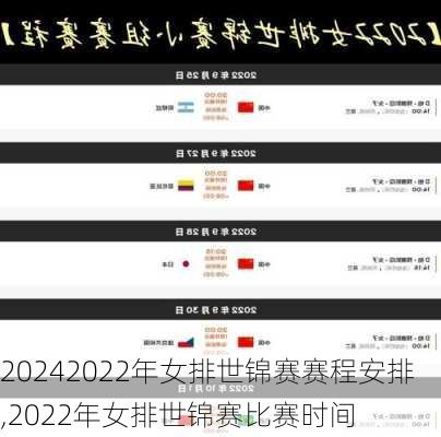 2022年女排世锦赛赛程安排,2022年女排世锦赛比赛时间