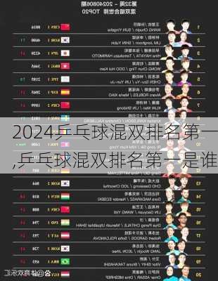 乒乓球混双排名第一,乒乓球混双排名第一是谁