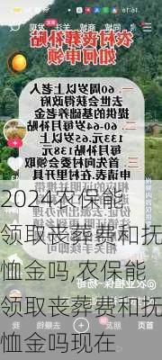 农保能领取丧葬费和抚恤金吗,农保能领取丧葬费和抚恤金吗现在