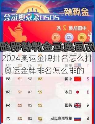 奥运金牌排名怎么排,奥运金牌排名怎么排的