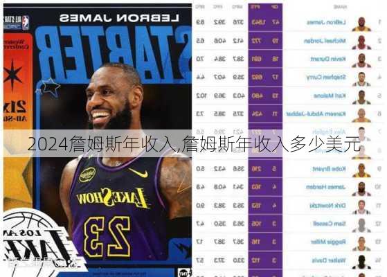 詹姆斯年收入,詹姆斯年收入多少美元