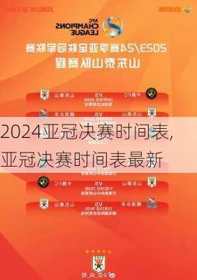 亚冠决赛时间表,亚冠决赛时间表最新