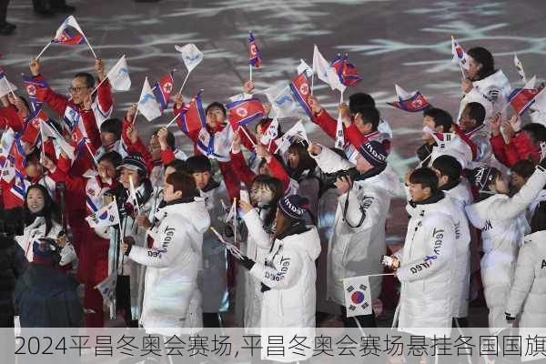 平昌冬奥会赛场,平昌冬奥会赛场悬挂各国国旗