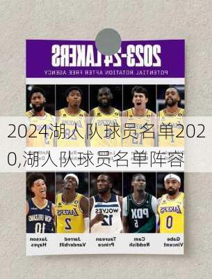 湖人队球员名单2020,湖人队球员名单阵容
