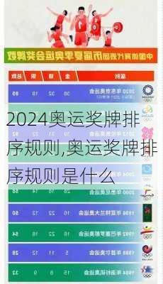 奥运奖牌排序规则,奥运奖牌排序规则是什么