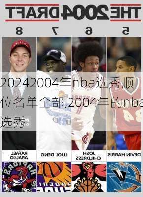 2004年nba选秀顺位名单全部,2004年的nba选秀