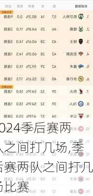 季后赛两队之间打几场,季后赛两队之间打几场比赛