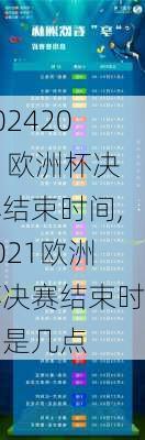 2021欧洲杯决赛结束时间,2021欧洲杯决赛结束时间是几点