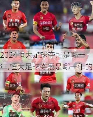 恒大足球夺冠是哪一年,恒大足球夺冠是哪一年的