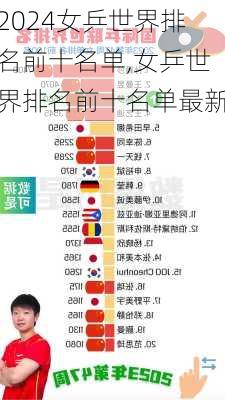 女乒世界排名前十名单,女乒世界排名前十名单最新