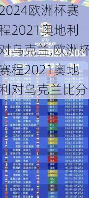 欧洲杯赛程2021奥地利对乌克兰,欧洲杯赛程2021奥地利对乌克兰比分