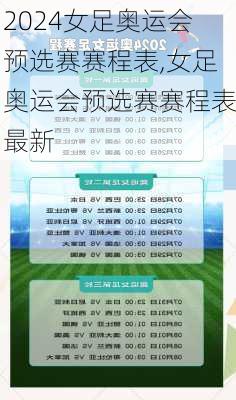 女足奥运会预选赛赛程表,女足奥运会预选赛赛程表最新