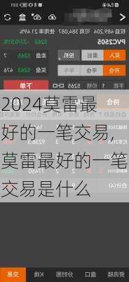 莫雷最好的一笔交易,莫雷最好的一笔交易是什么