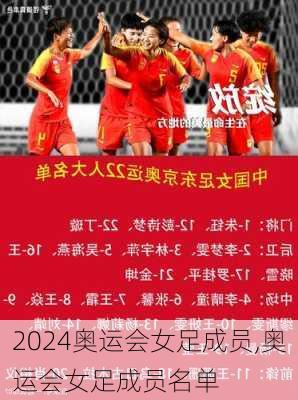 奥运会女足成员,奥运会女足成员名单