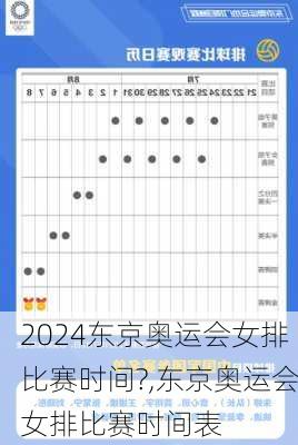 东京奥运会女排比赛时间?,东京奥运会女排比赛时间表