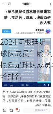 阿根廷足球队成员年龄,阿根廷足球队成员年龄排名