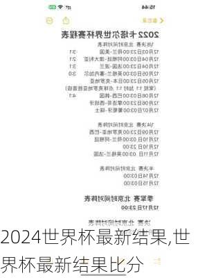 世界杯最新结果,世界杯最新结果比分